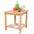 kinsuite Corner Shower Bench Shower Stool with Storage Shelf Organizer Seat for Shower Bathroom Bath Spa