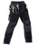 MUST WAY Men's Ripstop Construction Pants Tactical Field Pants Multi-Pocket Carpenter Pants Utility Cargo Work Pants Black