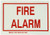 Brady 80224 Glow-In-The-Dark Self-Stick Polyester Glow-In-The-Dark Fire  and  Exit Sign- 5inch X 7inch- Legend inchFire Alarminch
