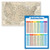 2 Pack - Antique Style USA Map Plus Subtraction Math Chart -Laminated- 18inch x 24inch-