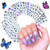 30 Sheets Butterfly Nail Art Stickers Decals- Kalolary Colorful Butterfly Nail Art Design Water Transfer DIY Nail Decals Stickers Butterfly Nail Art Foil Sticker Set Butterfly Nail Decorations Kit