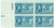 Indiana Territory Plate Block of 4 x 3c Stamps - Scott 996