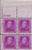 Plate Block of 4- .03 Cent US Postage Stamps- Samuel Gompers- 1950- S988