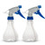 DecorRack 2 Plastic Spray Bottles 10oz Clear Empty Spray Bottle- Professional Sprayer with Adjustable Nozzle for Cleaning Solutions- Kitchen- Garden- Hair- Plants- Leak Proof Fine Mist Bottle -2 Pack-