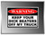 Keep Your Dick Beaters Off My Truck Warning Sign Funny Decal Bumper Sticker