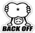 Back Off JDM - Sticker Graphic - Auto- Wall- Laptop- Cell- Truck Sticker for Windows- Cars- Trucks