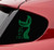 Slap-Art Get Off My Tail Vinyl Decal Sticker -Green-