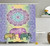 Ambesonne Home Decor Collection, Indian Mandala Print with Elephants and Floral Paisly Patterns Oriental Style Image Art, Polyester Fabric Bathroom Shower Curtain, 75 Inches Long, Purple Green