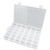 Nizzco Clear Plastic Jewelry Box Organizer Storage Container with Adjustable Dividers 36 Grids