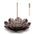 Brass Lotus Incense Holder - Lotus Stick Incense Burner and Cone Incense Holder- with The Incense Ash Brush