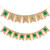 Tatuo 2 Pieces St Patrick's Day Banner Garland Lucky Irish Shamrock Burlap Banners Four Leaf Bunting for St. Patrick's Day Decorations