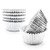Cupcake Liners Silver-GOLF Standard Size Silver Foil Cupcake Liners Wrappers Metallic Baking Cups -Muffin Paper Cases- 100 Pack