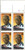 1989 A PHILIP RANDOLPH ~ BLACK HERITAGE 2402 Plate Block of 4 x 25 cents US Postage Stamps