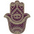 EW Designs Magnet Beautiful Maroon Purple Hamsa Hand of Fatima Magnetic Vinyl Magnet Bumper Sticker -4inch Tall-