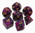 CREEBUY 7Pcs DND Dice Set Black Purple RPG Polyhedral Dice for Dungeon and Dragons MTG D and D D20 D12 D10 D8 D6 D4