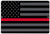 Rogue River Tactical Thin Red Line Firefighter Flag Metal Tin Sign Wall Decor Man Cave Bar Support Fire Fighters Subdued