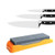 Yamesu Whetstone Knife Sharpening Stone, 400/1000 Grits 2-Sided Knife Sharpener Set with Non-Slip Rubber Base and Flattening Stone