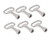Antrader Triangle Socket Spanner Key Matel Triangular Socket Universal Utility Keys for 0.37" x 0.33" Triangle Panel Lock 6pcs