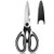 Kitchen Shears- All Purpose Stainless Steel Shears and Heavy Duty Scissors- Black