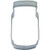Mason Jar Tin Cookie Cutter 4inch B0858