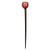 Hawaiian Kukui Nut Orange Flower Hair Stick