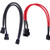 Onwon 4 Pack Fan Splitter Cable 4 Pin Sleeved Braided Y Splitter Computer PC Fan Power Cable 1 to 2 Converter- Extension Cable