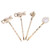 Lurrose 4pcs Cat Hair Clip Alloy Bobby Pins Hairpins Barrettes Cute Animal Hairpins Hair Jewelry -Mixed Pattern-