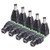 Peakelect 10PCS DC Power Connector MalePlusFemale Socket Jack Plug Adapter for CCTV Security Camera Led Strip Cable Wire Ends