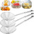 3 Pack Stainless Steel Skimmer Spoons Spider Strainer Skimmer-Large Steel Wire Skimmer with Handle-Kitchen Skimmer Ladle for Cooking-Frying-Pasta-Spaghetti-Noodle-5inch-6inch-7inch-