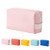 Small Makeup Bag Travel Cosmetic Bag for Women Girls Zipper Pouch Makeup Organizer Bag PU Leather Waterproof Cute Toiletry Bags-pink-