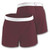 Soffe Girls' Authentic Cheer Short- Maroon- X-Large -1-Pack-