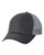 Mega Cap Heavy Cotton Twill Front Trucker Cap - Dark Grey