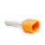 Baomain AWG 20/0.75mm² Wire Copper Crimp Connector Twin Insulated Ferrule Pin Cord End Terminal Orange 100pcs