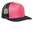 District Flat Bill Snapback Trucker Cap OSFA Neon Pink