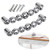 Zimo 2PCS Clear Crystal Glass Pullhandle for Cupboard Wardrobe Cabinet Drawer Home Decor Door Pull Handles (128mm)