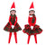 Miunana Christmas Doll Clothes Includ Plaid Tube top Skirt Plus Plaid Scarf Plus Plaid Skirt for Elf Doll Clothes?Not Include Doll?