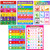 5 Pieces Educational Preschool Poster Decoration Word Wall Charts Learning Materials for Preschool-Kindergarten-Primary School-Homeschool Supplies