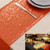 ShinyBeauty Coral Sequin Table Runner-12 by 72-Inch-Custom Handmake Elegant Wedding Event Table Runner Orange