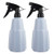 Empty Plastic Spray Bottles- 17oz Plant Mister Refillable Container- Leak Proof Adjustable Nozzle for Cleaning Solution Hair Pet Flowers Plants Garden- 2 Pack Blue
