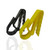 2Color Grip Cigar Clip Holder Golfers Cigars Clip Cigar Minder Attaches Cigars Putter to Golf Carts for Boats BBQ Grills -Black-Yellow-
