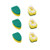 6Pcs Dish Wand Refills Replacement Sponge Heads Heavy Duty Dish Wand Brush Dish Wands Pads Kitchen Sink Cleaning Brush Non-Scratch Cleaning Sponge Replacement for Kitchen Cleaning Tool
