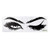 Wall Decals Lash Brows Beauty Salon Eyes Removable Sticker for Girls Bedroom Wall Art Decal Eyelashes Vinyl Home Decoration Murals -Black -