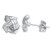 Yoursfs Knot CZ Studs Earrings for Women Platinum Plated with Clear CZ Pierced Earrings Yoursfs Knot CZ Studs Earrings for Women Platinum Plated with Clear CZ Pierced Earrings