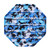 Pop Bubble Sensory Toy- Suitable for Autistic Patients Who Need to Relieve Stress- Round Silicone Stress Squeeze Toys- Pop Fidget Its Toys -Octagonal Blue-White Camouflage-