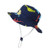 Baby Sun Hat- Summer Beach UPF 50Plus Sun Protection Hats- Baby Boy Hats- Toddler Kids Wide Brim Sun Hats Cap for Baby Girl -6-12 Months- Navy - Dinosaurs- 6_Months-