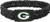 Aminco NFL Green Bay Packers Braided Elastic Bracelet- Black