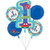 All Aboard 1st Birthday Balloon Bouquet (Each) - Party Supplies