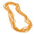 HAYES SPECIALTIES 33inch 7 mm Orange Mardi Gras Beads