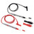 Zer one 1000V 20A Multimeter Probe Ultra-Sharp Gold-Plated Probe Leads with Alligator Clips