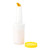 1 qt Plastic Quick Pour Storage Container Bottle - with Yellow Spout and Lid - Bar Storage Bottle - 3 1/2inch x 3 1/2inch x 13inch - 1ct Box - Bar Lux - Restaurantware